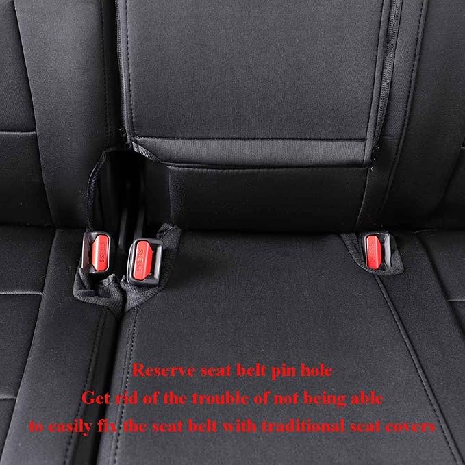 EKR CRV Seat Covers Custom Fit for Honda CRV 2015 2016 Full Set Car Seat Cover for SUV,Black Truck Seat Protectors,Neoprene (Black)