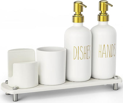 Cisily Kitchen Soap Dispenser Set Comes