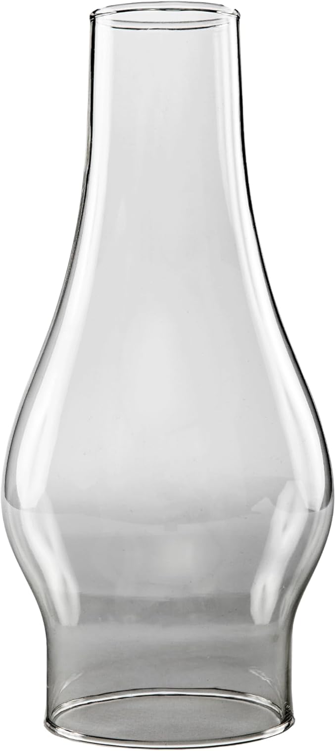 Light of Mine: 2.5" X 7.5" Oil Lamp Replacement Chimney - Clear Smooth Top Borosilicate Chimney (2 1/2" x 7 1/2")