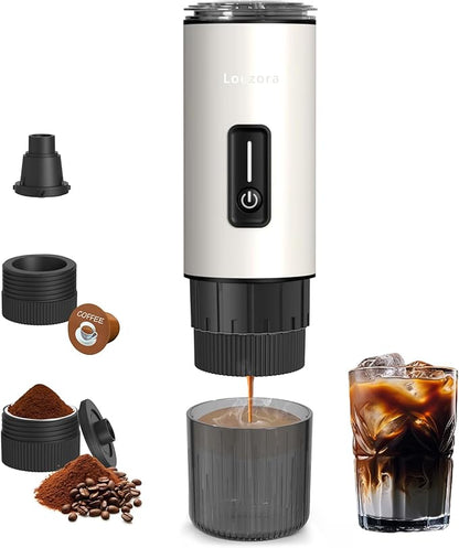 Leozora Portable Espresso Maker, 20Bar Professional Pressure, Stainless Steel