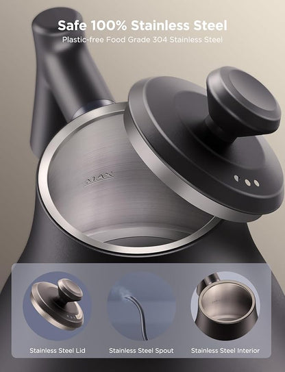 Govee Smart Electric Kettle, WiFi Variable Temperature Gooseneck Pour Over
