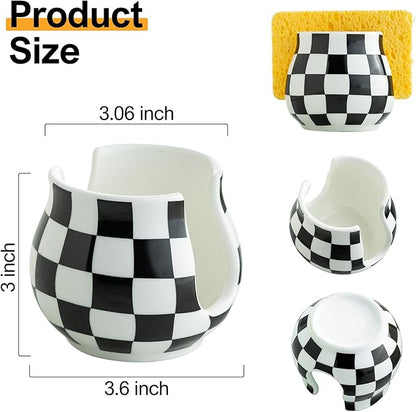 Zoeeker Checkered Sponge Holder