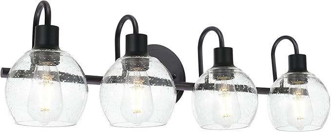 WINSHEN 4-Lights Contemporary Bathroom Light Fixtures Over Mirror
