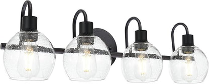 WINSHEN 4-Lights Contemporary Bathroom Light Fixtures Over Mirror