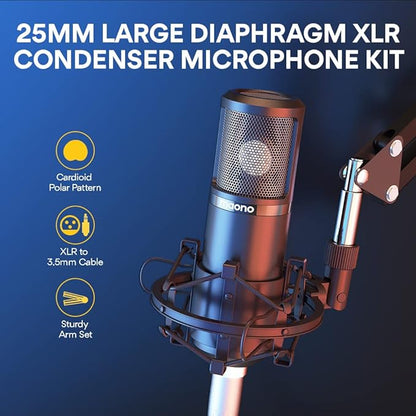 MAONO Podcast Equipment Bundle Audio mixer All-in-One Podcast Production Studio