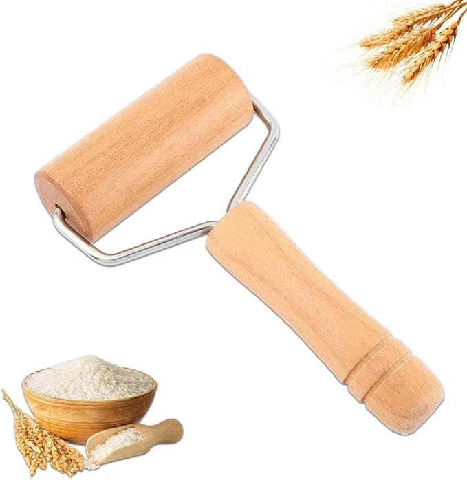 Pastry and Pizza Baking Roller Pin, Non Stick Wood Rolling Pins