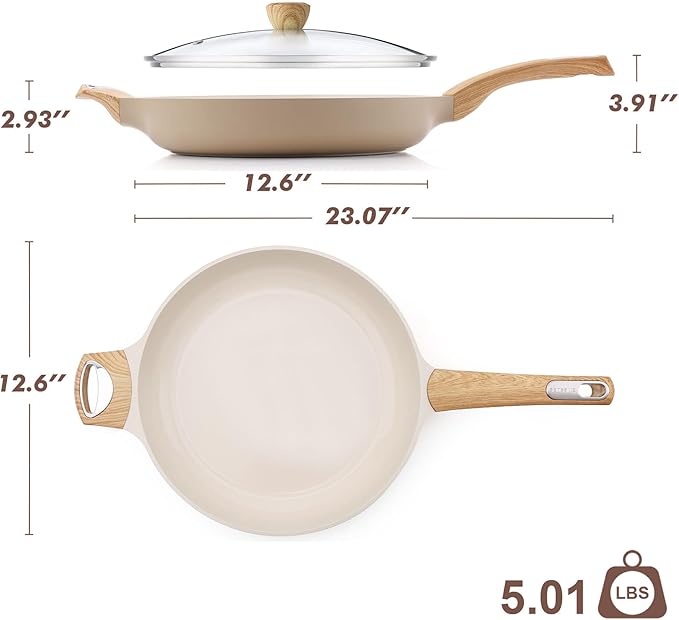SENSARTE Ceramic Nonstick Frying Pan Skillet