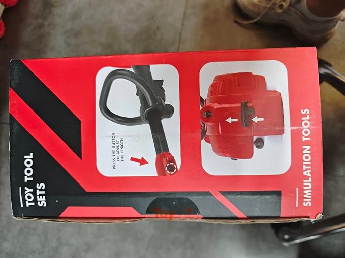 Toy Choi's Toy Trimmer - Power Construction Play Tool Kids Trimmer,Outside Pretend Play Garden Toy with Light Sound,Educational Gift Kid Toddler Tool Set for Boy Girl Age 3, 4, 5,6,7+