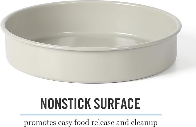 Martha Stewart Gallen 8 Inch Round Nonstick Carbon Steel Cake/Bake Pan