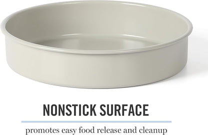 Martha Stewart Gallen 8 Inch Round Nonstick Carbon Steel Cake/Bake Pan