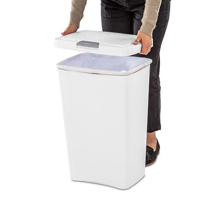 Sterilite 13 Gallon TouchTop Wastebasket Trash Can Garbage Recycle Bin