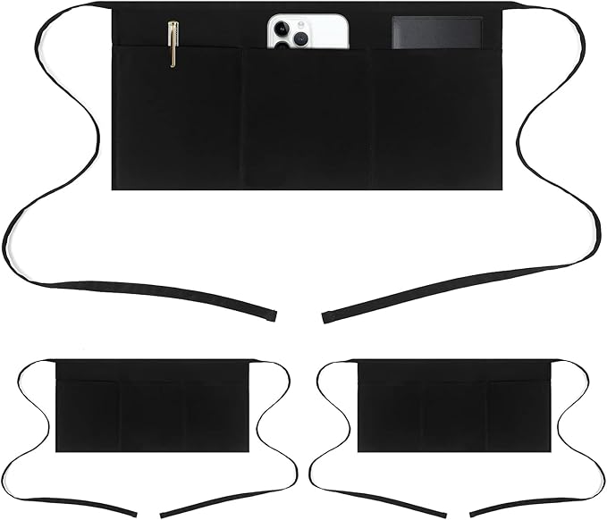 Jubatus 3 Pack 100% Cotton Server Apron