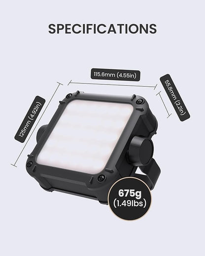 CLAYMORE Ultra2 3.0 (X-Large) - Outdoor Rechargeable LED Light for Camping, Tent, Backpacking, Emergency and Industrial Use. Waterproof, Portable Lantern with USB-C, Up to 80 Hours Battery Life.