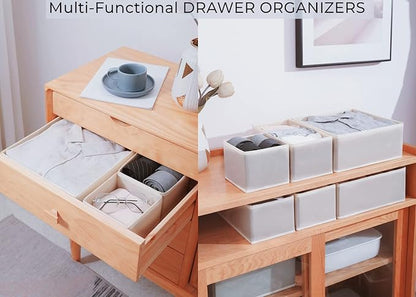 Fordonral 12 Pack Drawer Organizer Clothes, Foldable Fabric Dresser Organizer