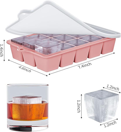 Silicone Ice Cube Tray 3 Pack