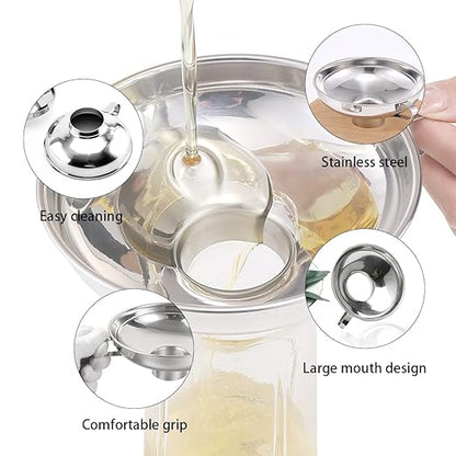 Canning Funnel for Kitchen Use, Wide Mouth Funnel for Mason Jars, Large Canning