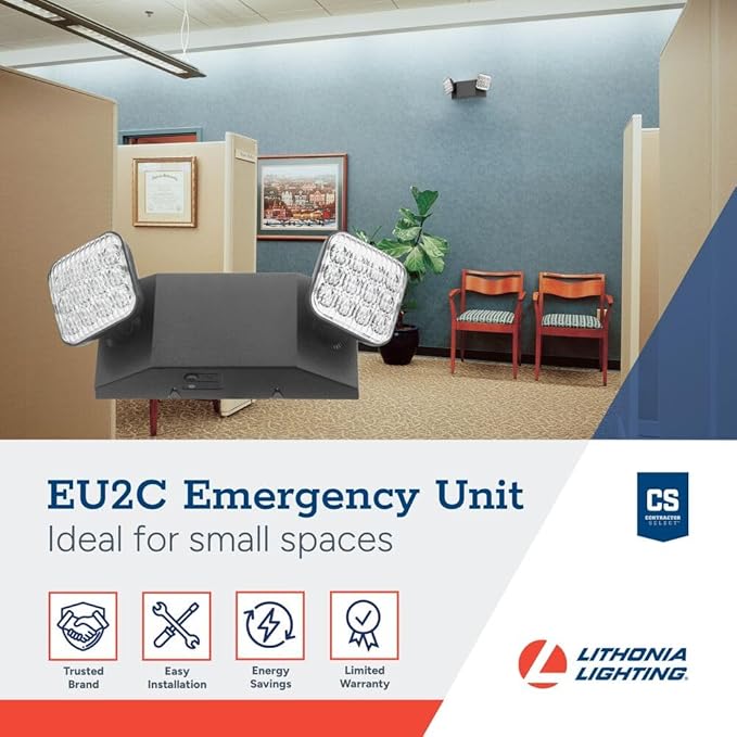 Lithonia Lighting Basics LED Emergency Light, Emergency Lighting