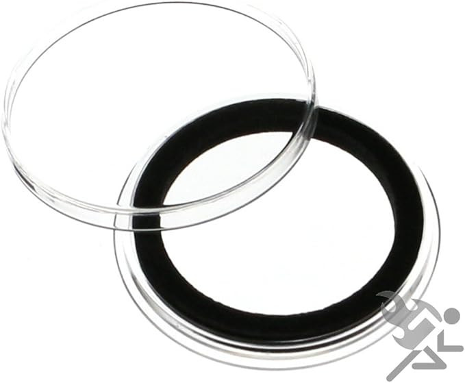 (5) Air-tite 32mm Black Ring Coin Holder Capsules for 1oz American Gold Eagles and 1oz Gold Krugerrands & Kangaroos