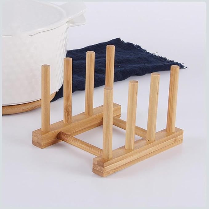 YWSHF Bamboo Wooden Dish Rack Dishes Drainboard Drying Drainer Storage Holder