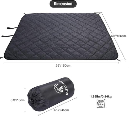 REDCAMP Waterproof Stadium Blanket with Sherpa Lining, Cold Weather Car Blanket Windproof for Outdoor Camping, Machine Washable (50"x 59")