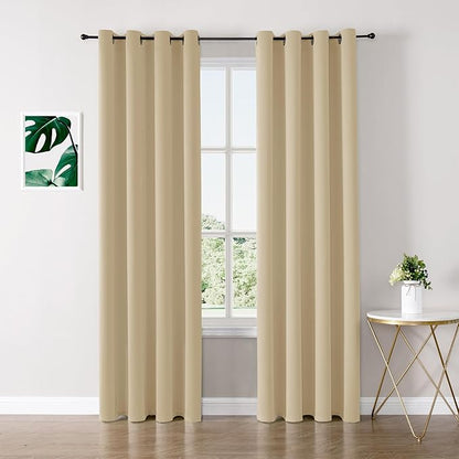 ChrisDowa Blackout Curtains 95 inches Long