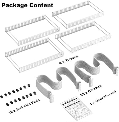 Housolution 2 Pack Pot and Pan Organizer, Pan Lid Holder Storage Rack