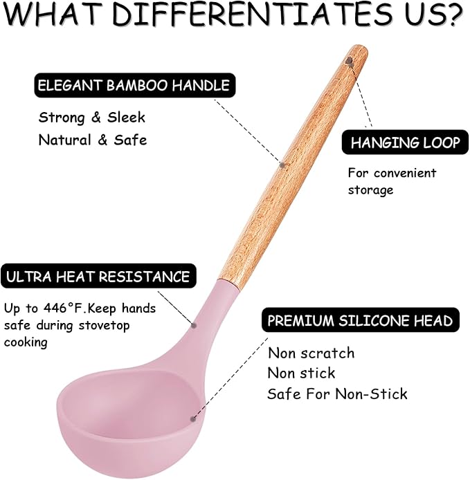 MIBOTE Silicone Cooking Kitchen Utensils Set