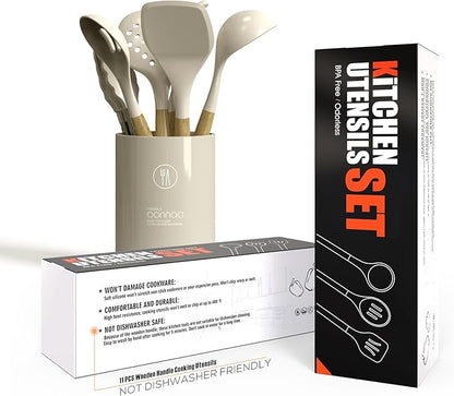 oannao Silicone Cooking Utensils Set