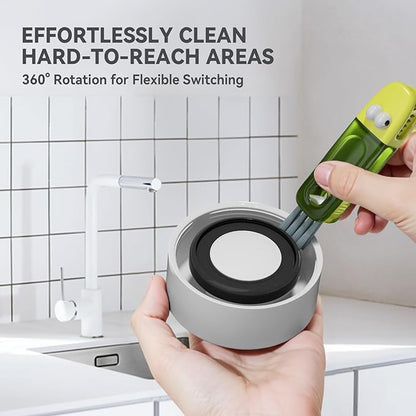 3 in 1 Cup Lid Gap Cleaning Brush Set, Silicone Cup Lid Gap Cleaner, Home