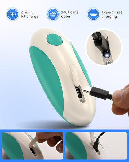CIRCLE JOY Rechargeable Electric Can Opener, One-Touch Automatic Can Opening
