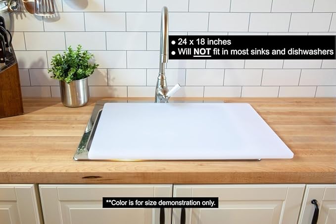 Thirteen Chefs Extra Large 24 x 18 Plastic Cutting Board
