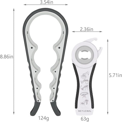 Jar Opener Bottle Opener for Weak Hands, 5 in 1 Multi-Function Can Opener