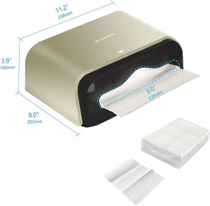 C-Fold Paper Towel Dispenser for Bathroom: Compact 200 Sheets Large Capacity