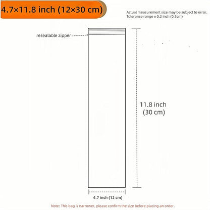 PABCK 100 Pieces Black Reclosable Zip Bags 5.1mil Thickness Poly Plastic Packaging Resealable Zipper Lock Closure Bag for Storage (4.7x11.8 inch)