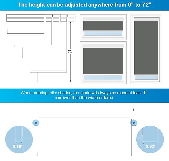 DENFOON Motorized Blackout Blinds