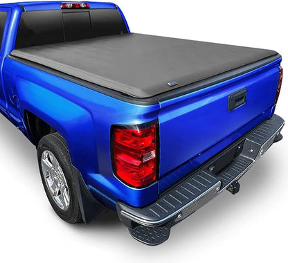 Tyger Auto T1 Soft Roll-up Truck Bed Tonneau Cover Compatible with 2007-2013 Chevy Silverado GMC Sierra 1500 (NOT FIT 2007 Classic) | 5'9" (69") Bed | TG-BC1C9003