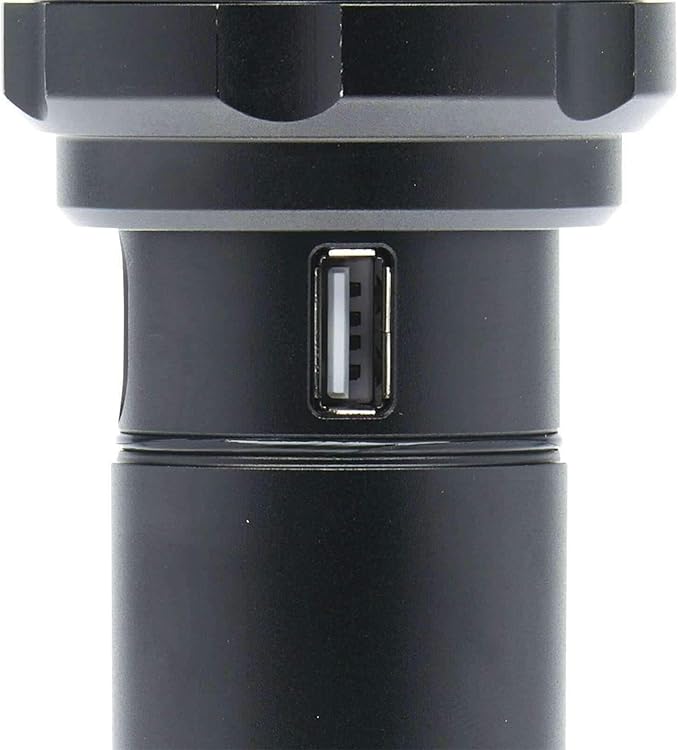 LitezAll Kodiak Kiran 10,000 Lumen Tactical Flashlight, Ultra Bright Rechargeable LED Flashlight with Safety Lock, IPX4 Water Resistant, Drop Tested Rugged Flashlight for Emergency Camping Outdoor Use