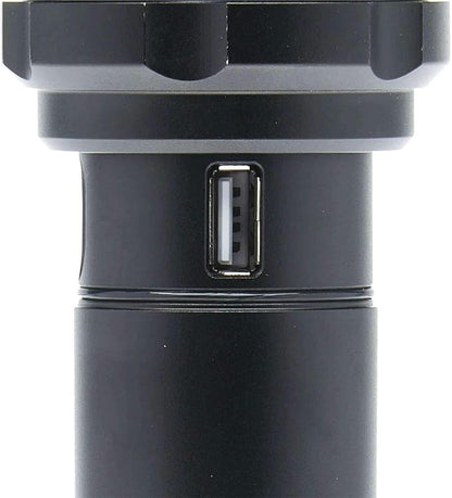 LitezAll Kodiak Kiran 10,000 Lumen Tactical Flashlight, Ultra Bright Rechargeable LED Flashlight with Safety Lock, IPX4 Water Resistant, Drop Tested Rugged Flashlight for Emergency Camping Outdoor Use