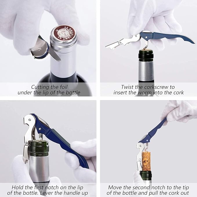 HYZ 2-Pack Wine Opener Waiter Corkscrew, Professional Wine Key