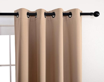 MIUCO Room Darkening Soild Grommet Blackout Curtains Panels