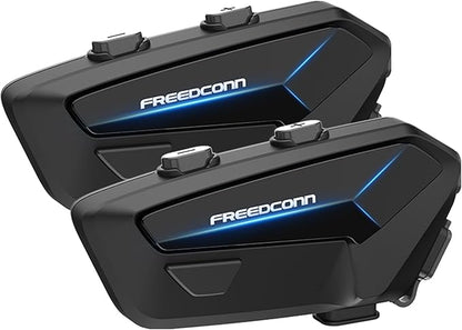 FreedConn FX Plus Motorcycle Helmet Bluetooth Headset, Auto-Join Mesh Network