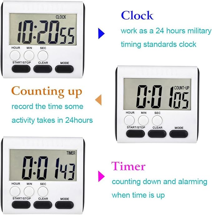 Xuhal 25 Pack 24 Hours Kitchen Timer