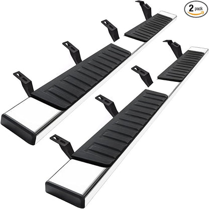COMNOVA 6 Inch Running Boards for 2024-2026 Toyota Tacoma Double Cab with 4 Full-Size Doors. Side Steps Running Boards for Toyota Tacoma Made with Stainless Steel.