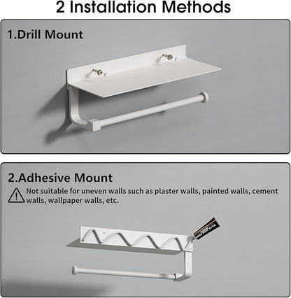 Danpoo White Paper Towel Holder
