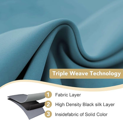 H.VERSAILTEX Blackout Window Treatment Curtains/Panels, Thermal Insulated Room