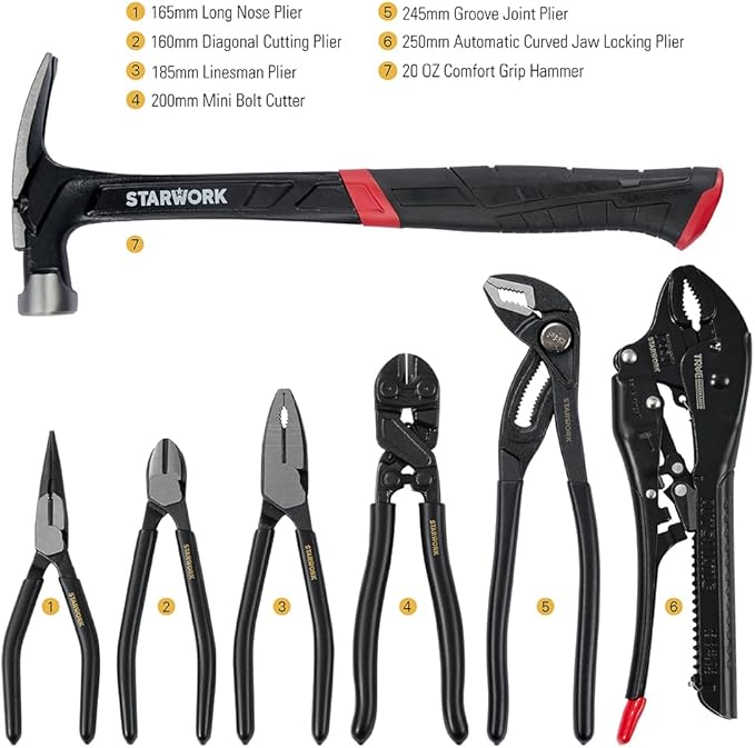 STARWORK TRUE MECHANIC 306-Piece Mechanics Tool Set and Socket Set,