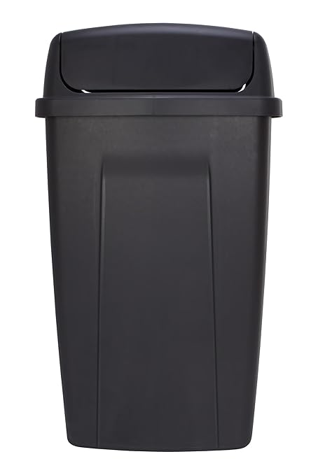 13 Gallon Kitchen Trash Can, Durable Plastic Waste Bin