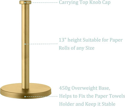 Countertop Gold Paper Towel Holder
