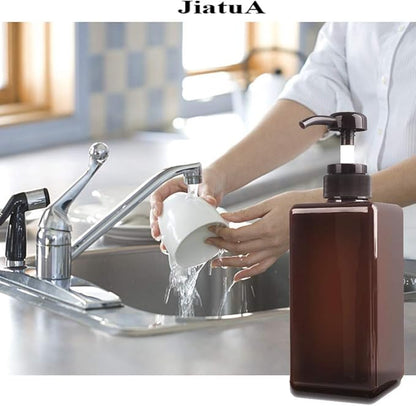 Pump Bottle, Refillable Plastic Empty Lotion Soap Dispenser Liquid Container