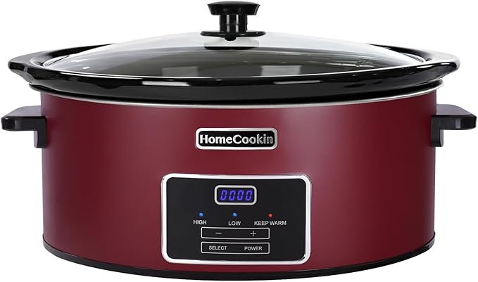 HOMECOOKIN 7 Quart Programmable Slow Cooker, Kitchen Appliances, Perfect